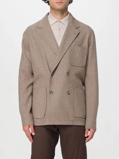 Tagliatore Blazer  Men Color Dove Grey In Brown