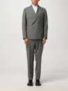 Tagliatore Pinstripe Double-breasted Suit Jacket In Gray