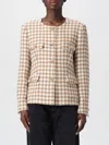 Tagliatore Houndstooth Button-fastening Jacket In Brown