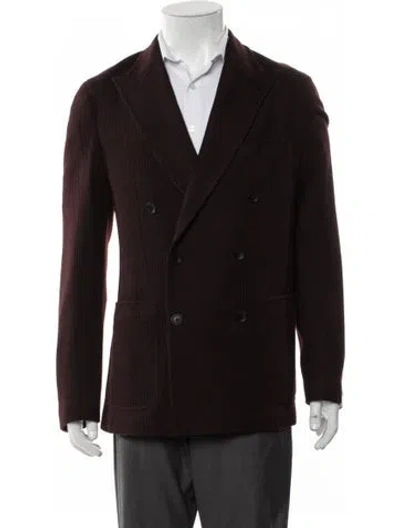 Pre-owned Tagliatore Blazer W/ Tags In Burgundy