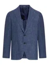 Tagliatore Unstructured Single-breasted Jacket In White