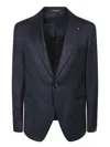 Tagliatore Montecarlo Wool And Cashmere Blazer In Blue