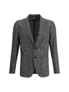 Tagliatore Wool Blazer In Gray