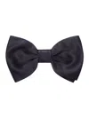 Tagliatore Solid Color Bow Tie In Black