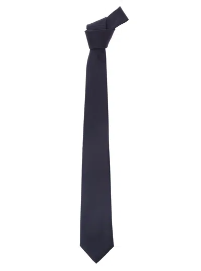 Tagliatore Blue Classic-style Tie In Polyester Man In Black
