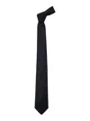 Tagliatore Blue Classic Tie In Black