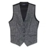 Tagliatore Single Breasted Vest In Black