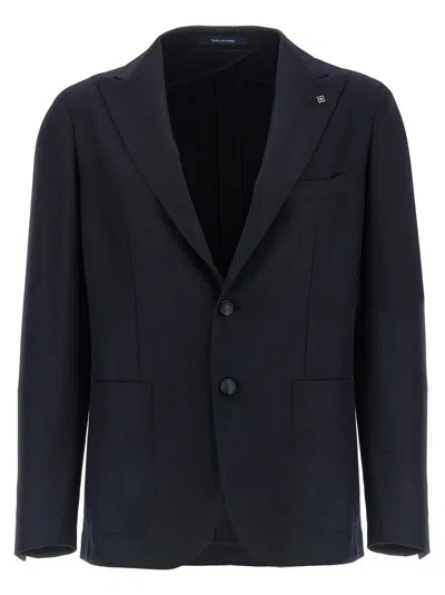 TAGLIATORE BLUE MICRO SQUARES BLAZER
