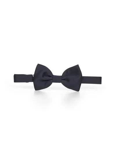 Tagliatore Blue Satin Bow Tie