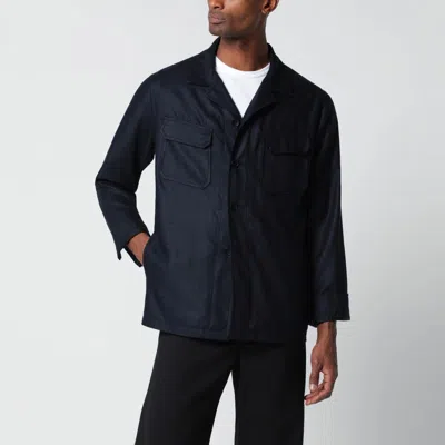 Tagliatore Calvin Mens Jacket Chest Pockets In Blue