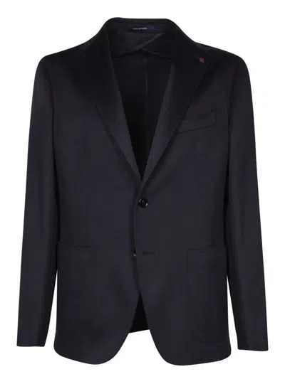 Tagliatore Blue Single-breasted Blazer