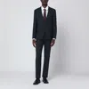 Tagliatore Blue Single-breasted Wool Suit In Blue
