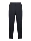 Tagliatore Blue Stretch Virgin Wool Blend Garcon Trousers In Black