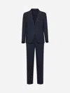 Tagliatore Blue Stretch Wool Montecarlo Single-breasted Suit