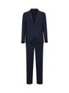 Tagliatore Blue Stretch Wool Montecarlo Single-breasted Suit In Blue