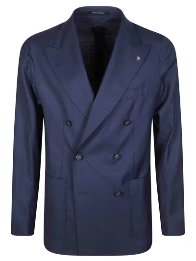 Tagliatore Super 110s Virgin Wool Jacket In Blue