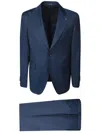 Tagliatore Blue Tailored Suit In Blue