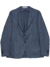 Tagliatore Cerulean Blue Montecarlo Jacket In Blue
