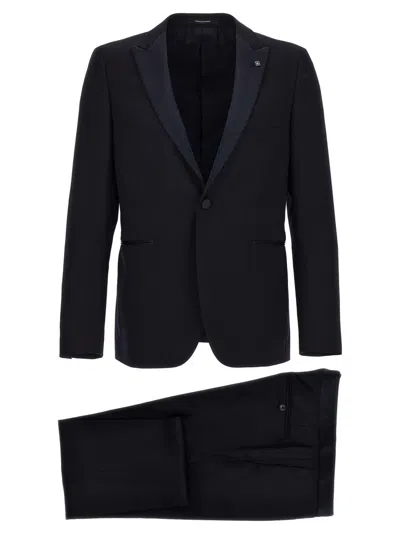 TAGLIATORE BLUE TUXEDO DRESS