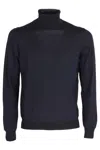 Tagliatore Blue Wool-silk Sweater