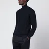 Tagliatore Wool Turtleneck Sweater Long Sleeves In Blue