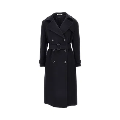 Tagliatore 'bonny' Cashmere Trench Coat In Blue