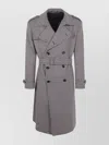 Tagliatore Houndstooth Belted Coat In Neutral
