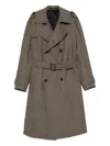 Tagliatore Houndstooth Double-breasted Coat In Black