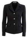 Tagliatore Bouclé Jacket In Black