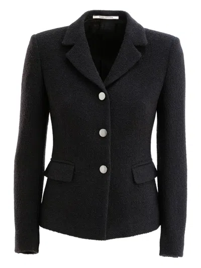 Tagliatore Bouclé Jacket In Black