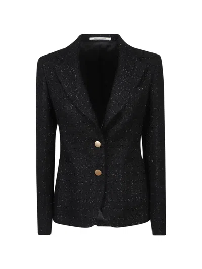 Tagliatore Bouclé-knit Tailored Blazer In Multi