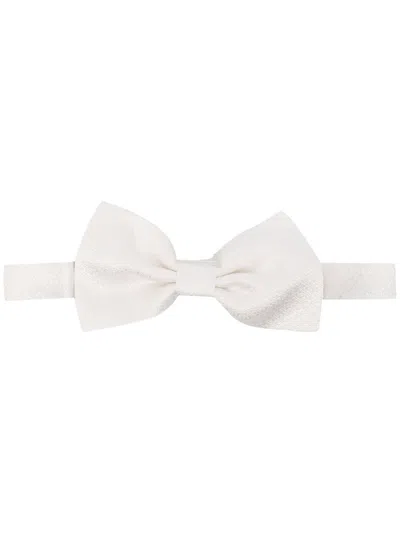 Tagliatore Bow Tie In White