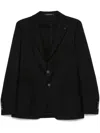 Tagliatore Brooch Detail Blazer In Black
