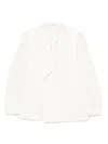 Tagliatore Brooch-detail Blazer In Neutrals