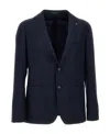 Tagliatore Brooch-detail Single-breasted Blazer In Black
