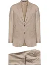 Tagliatore Montecarlo Dress Emptied In Super 100s Wool Jersey Dresses Beige In Neutral