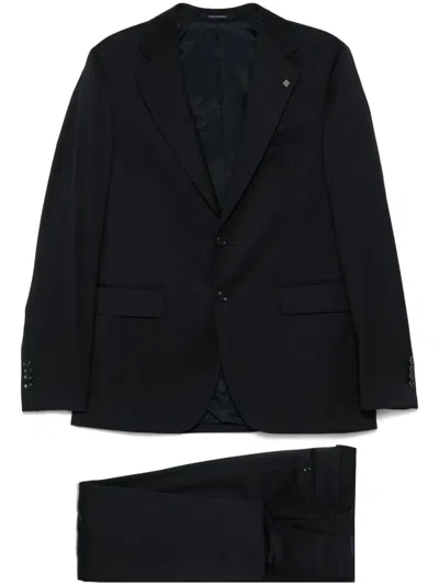 TAGLIATORE BROOCH-DETAIL SUIT