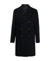 Tagliatore Cappotto 2 Petti Sfoderato Londra Grigio 90 Lana 10 Cachemire Coats Black In Black