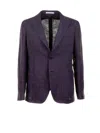 Tagliatore Brown Clothing Jackets In Purple