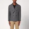 Tagliatore Brown Double-breasted Jacket In Wool Blend