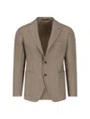 Tagliatore Checked Blazer Notched Lapel