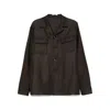 Tagliatore Linen Shirt In Black