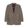 Tagliatore Checked Blazer In Brown