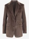 Tagliatore Women Brown Single-breasted Blazer, Xl Luxury Blazers For Women Darveys In Brown