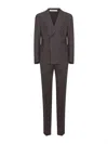 Tagliatore Brown Stretch Wool Vesuvio Double-breasted Suit In Brown