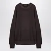 Tagliatore Wool Crew Neck Pullover With Raglan Sleeves
