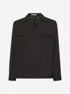 Tagliatore Brown Virgin Wool Tempest Overshirt