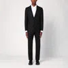 Tagliatore Black Virgin Wool Bruce Single-breasted Suit In Black