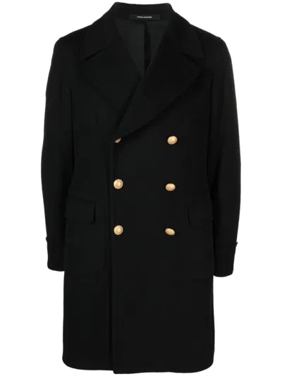 Tagliatore Bruce Lined Coat In Black