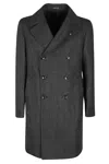 Tagliatore Pino Lerario Double-breasted Coat In Black